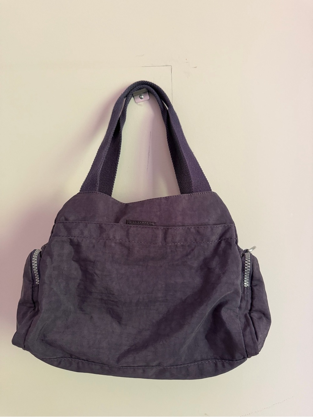 Kipling Deep Purple Shoulder Bag with Front Flap - Picture 3 of 5